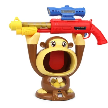 

Monkey Target Air Powered Gun Toy Air Powered Kids Safety Soft Bullet Toy Gun Funny Gift For Kids Children