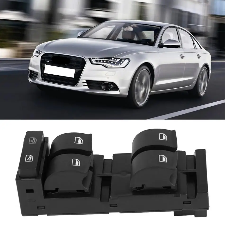 1 шт. автомобиль Мощность стеклоподъемника Управление переключатель для Audi A6 S6 C5 1998 1999 2000 2001 2002 2003 2004 RS6 2003 2004 4B0959851B