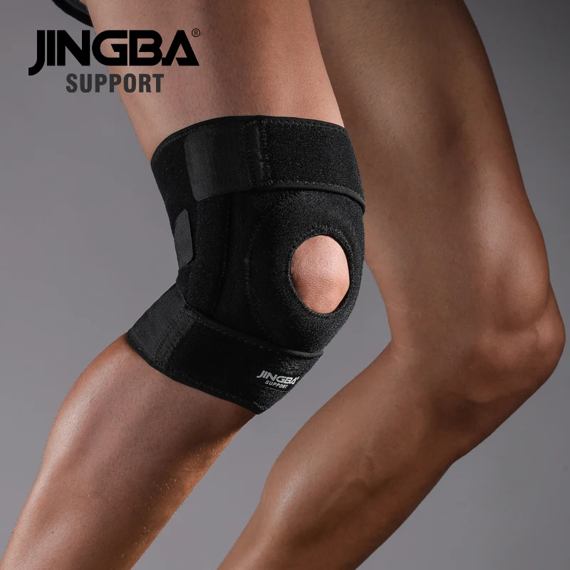 

JINGBA SUPPORT Adjustable knee brace support belt knee pads knee protector Outdoor sports volleyball basketball Fitness kneecap