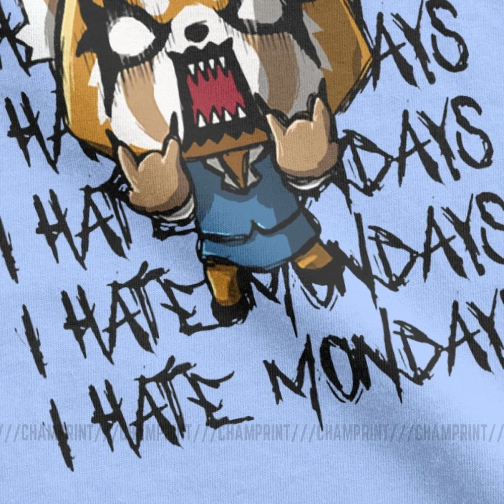Женская футболка с рисунком Aggretsuko из мультфильма Агрессивная ретсуко и надписью