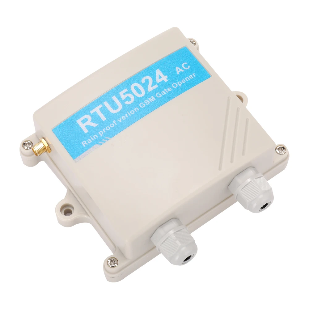 

RTU5024 Rain Proof Version GSM Gate Door Opener GSM Relay Remote Switch SMS Command for Home Secure