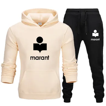 

2020 Autumn Winter Hooded Men Sportswear Sets Casual Tracksuit Men Two Piece Suit Hoodies Sweatshirt + Sweatpants Male Sweatsuit