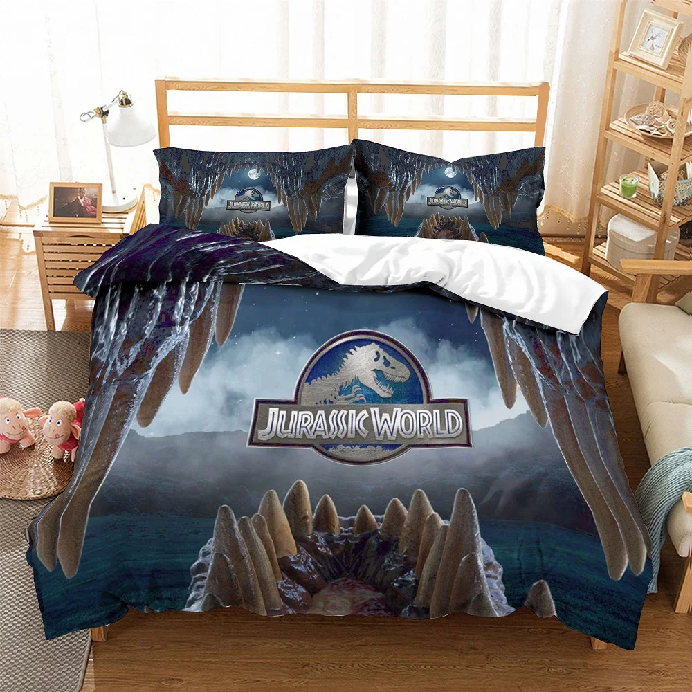2/3 Piece Jurassic Park Dinosaur Bedding Set Microfiber Duvet Cover Set Boy Home Bed Linen Set AU/EU/US Bedclothes Pillowcase 2/3 Piece Jurassic Park Dinosaur Bedding Set Microfiber Duvet Cover Set Boy Home Bed Linen Set AU/EU/US Bedclothes Pillowcase