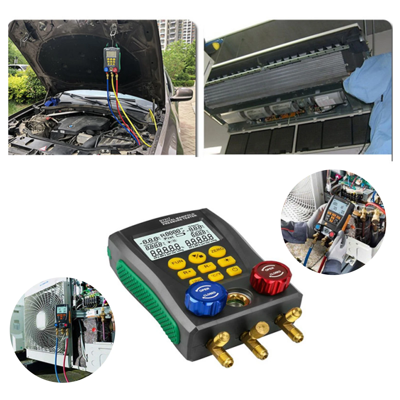 DUOYI Refrigeration Digital R410a Manifold