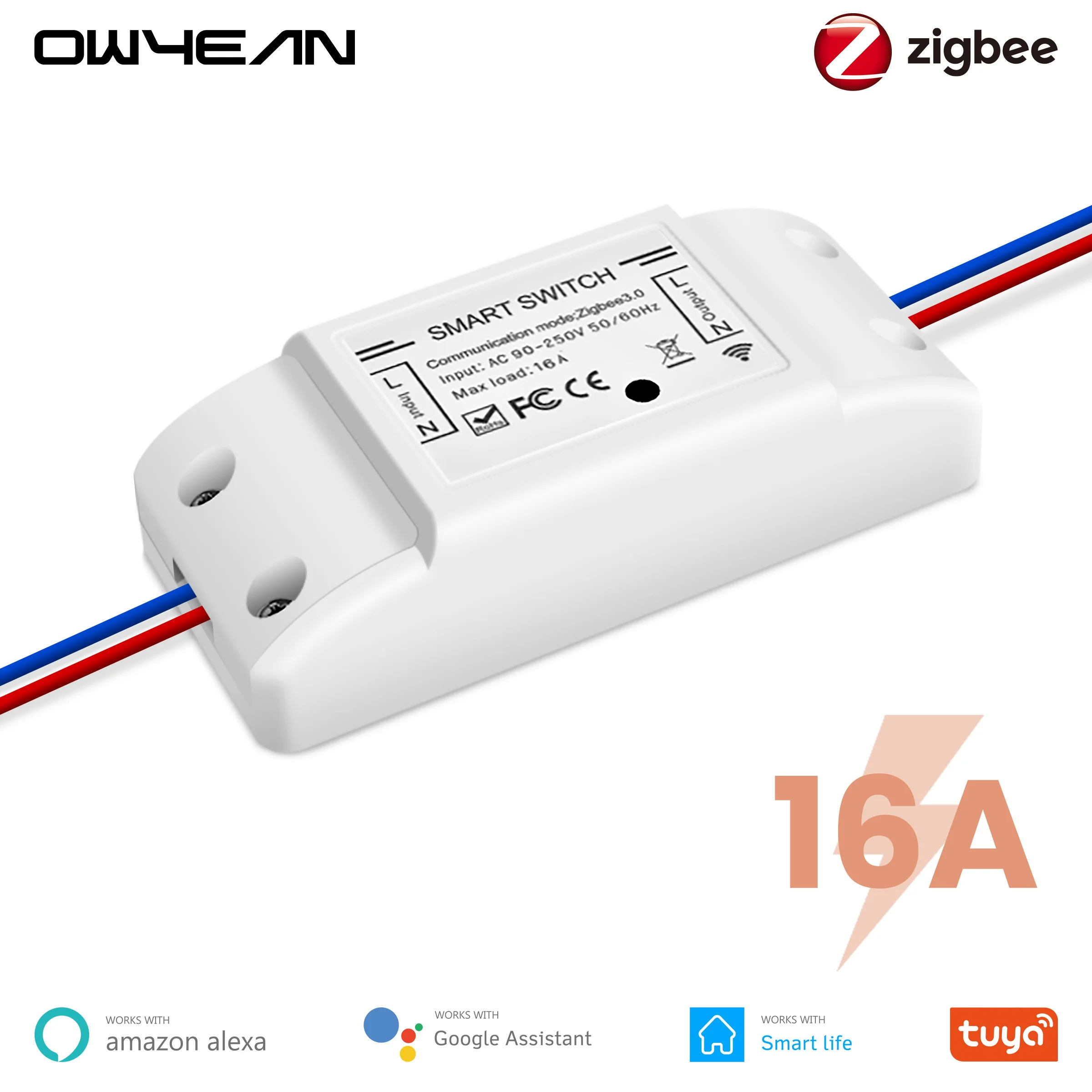 Tuya Zigbee 3.0 16A DIY Smart Wireless 