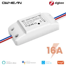 Tuya Zigbee 3,0 16A DIY Smart Wireless Remote Schalter Breaker Fan Licht Controller Modul Smart Leben Alexa Google Home Assistent
