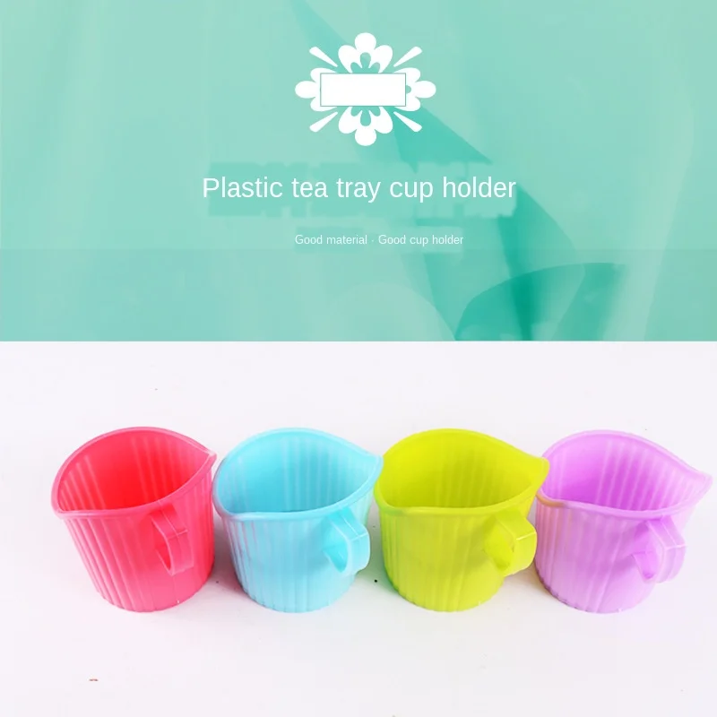 1pcs New Reusable Plastic Disposable Paper Cup Holder Anti scalding Cup