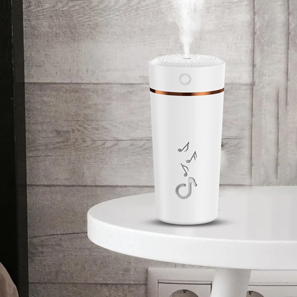 USB Essential Oil Aromatherapy Diffuser Portable Mini White Humidifier Air Refresher Auto-Off Safety