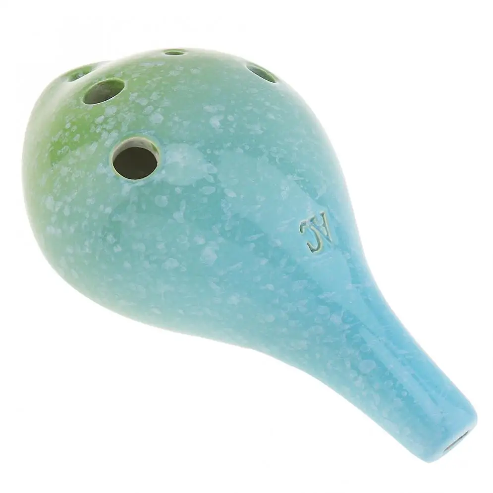 Ocarina 6 отверстий Alto ToneC двухцветная окарина Керамическая Флейта ...