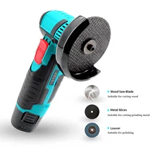 

Mini Cordless Angle Grinder Brushless Cutter with 12V Battery Small Polishing Machine Cutting Portable Power Cutting Tool