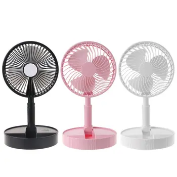 

Telescopic Folding USB Fan Desktop Silent Cooling Fan 3 Speed Adjustable Air Cooler for Home Office