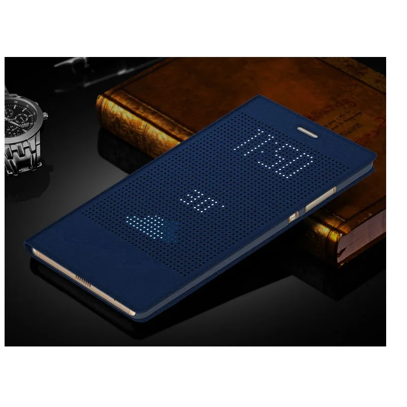 Умный кожаный чехол книжка с окошком для Huawei P8 MAX (6 8 дюйма)|Бамперы| |