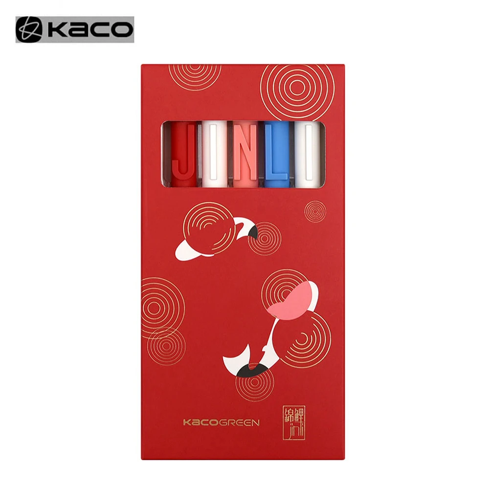 KACOGREEN новая гелевая ручка Альфа KACO JINLI знак 0 5 мм с черными чернилами гладкие
