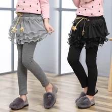 Новые зимние вельветовые леггинсы в Корейском стиле для девочек детские штаны со звездами