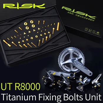 

Titanium R8000 Bike Screws Bolts Group Set for Bicycle Derailleur System Shimano Ultegra R8000 Titanium Screw Kit 49Pcs Ti Bolts