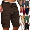 Men Elastic Drawstring Fitness Shorts Gym Training Running jogging Shorts Sport  Workout Clothing Beach Shorts Trunks Beachwear 4