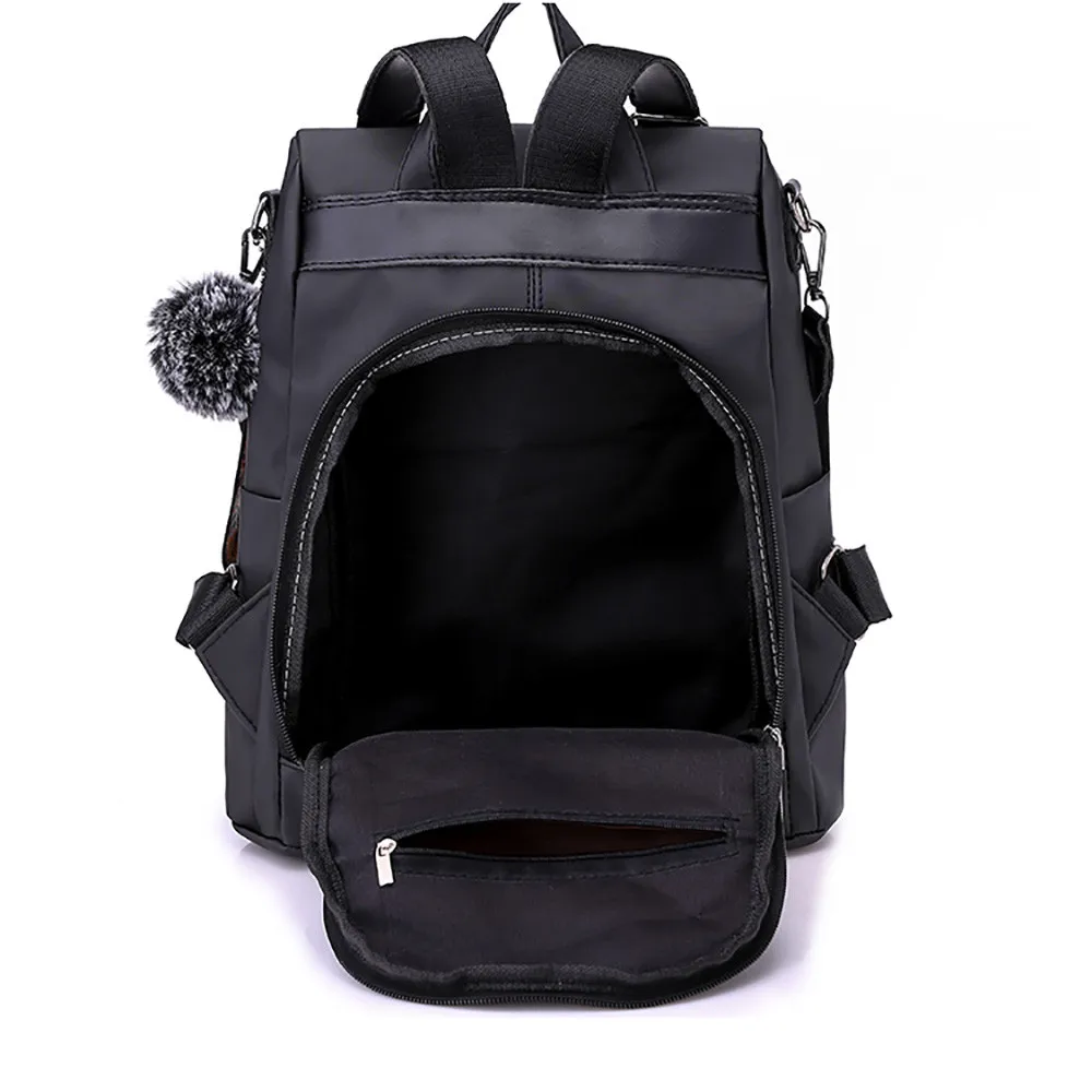 Женская большая Вместительная дорожная сумка на плечо, украшение для волос, студенческий Школьный рюкзак, тренд, дикая оксфордская тканевая сумка, рюкзак для путешествий