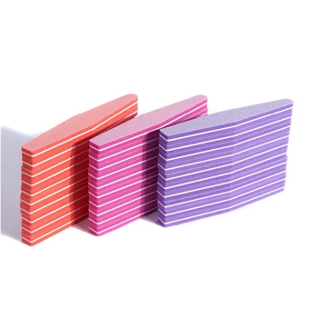 

10pcs/lot Sandpaper Nail Acrylic 180 Double Side Sanding Buffer Block Set Grey Nail Files For UV Gel Polish Manicure Tool New