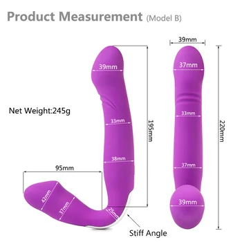 Erotic Wireless Strapless Strapon Dildo Vibrators Remote Control Pegging Dick Lesbian Strap-on Penis Adult Sex Toys for Woman 6