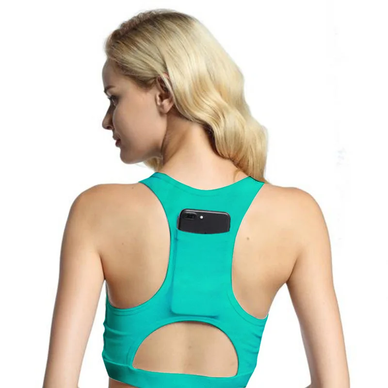 Female Sports Bra Pocket Phone