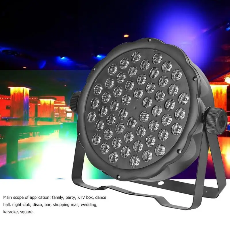 

4 in 1 54LED 100-240V Stage Lights Laser Projector DJ Disco KTV Bar Club Show Music Party Par Lamp US EU Plug