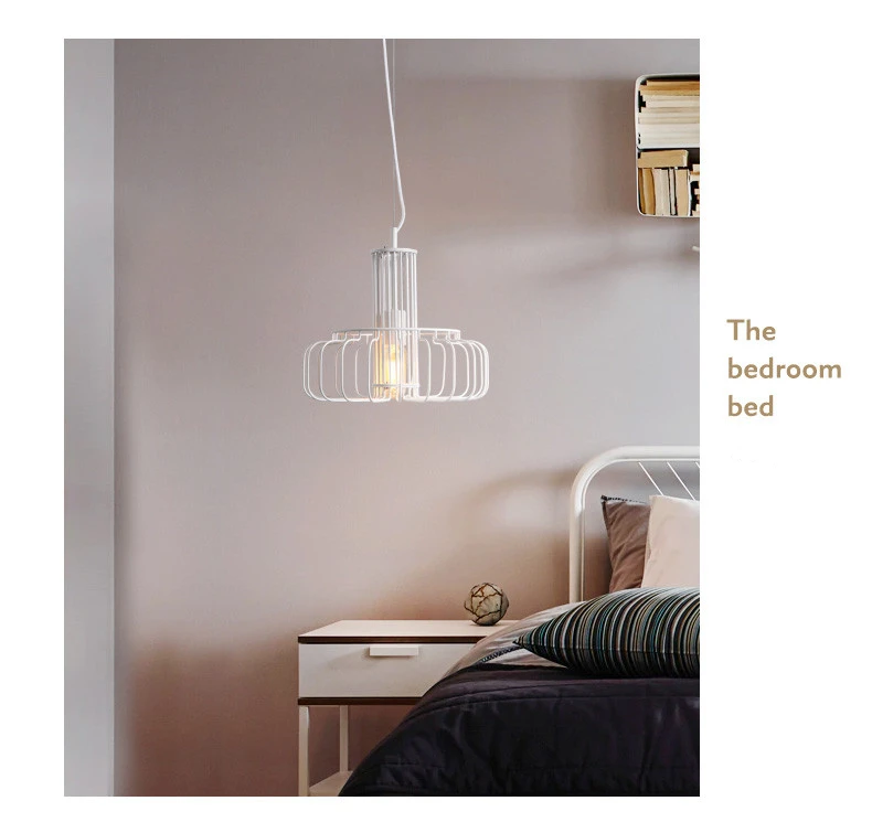 Современный минималистский кованого железа фонарь люстра Скандинавская личность искусство ресторан гостиная лампа