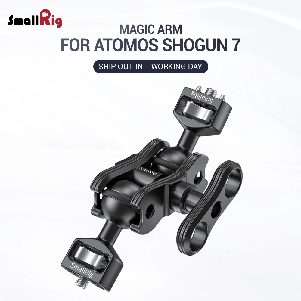 

SmallRig DSLR Camera Magic Arm Dual Ball Heads Arm for Atomos Shogun 7 Adjustable Friction Articulated Arm 2448