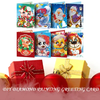 

5D Special Shaped Diamond Painting Greeting Card Embroidery Christmas Cards Thanksgiving Cards Cross Stitch Craft
