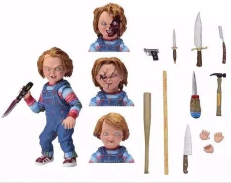 In Stock  NECA Seed of Chucky of 7 Inch PVC Kids Children's Toys Chucky Action Figure  with Original Box