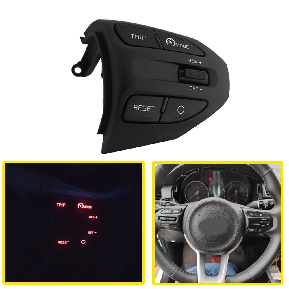 Botones de Control de crucero del volante del coche para KIA Rio 4 2018