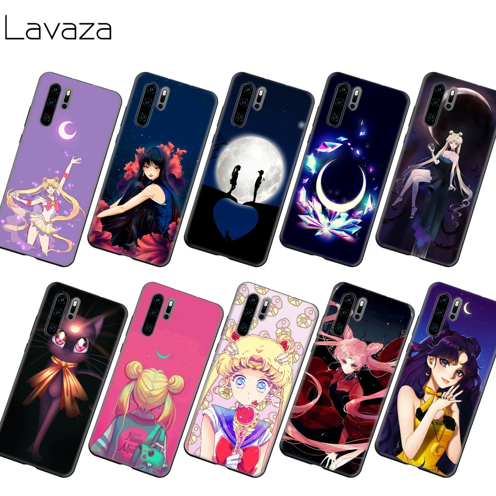Чехол Lavaza с японским аниме лунными глазами для Huawei Honor Nova 6 7 9A 10 Y6P P40 30 Pro Max SE 4G