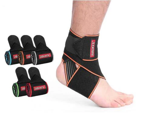 

1PCS Elastic Silicone Ankle Support Brace Strap Basketball Football Professional Anti Sprain Ankle Guard Warm Brace Nursing