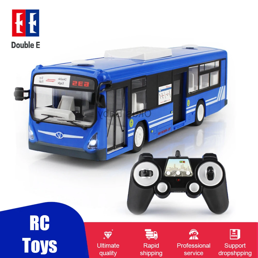 Double E E635 RC Car 6 Channel 2.4G Remote Control City Bus High Speed One Key Start Door Open