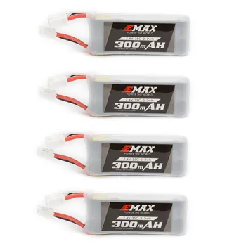 

4PCS Emax TinyhawkS Spare Part 2S 7.4V 300mAh 35C Lipo Battery for RC Drone FPV Racing