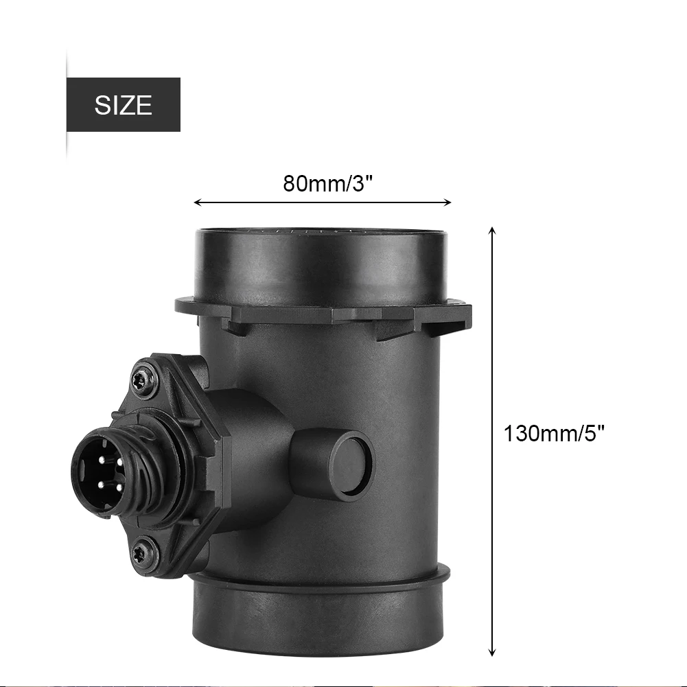 Черный Пластик воздушного потока Сенсор метр Подходит для BMW E32 E34 E36 E39 325i 525i 530i 0280217502 13621738908 13621733258