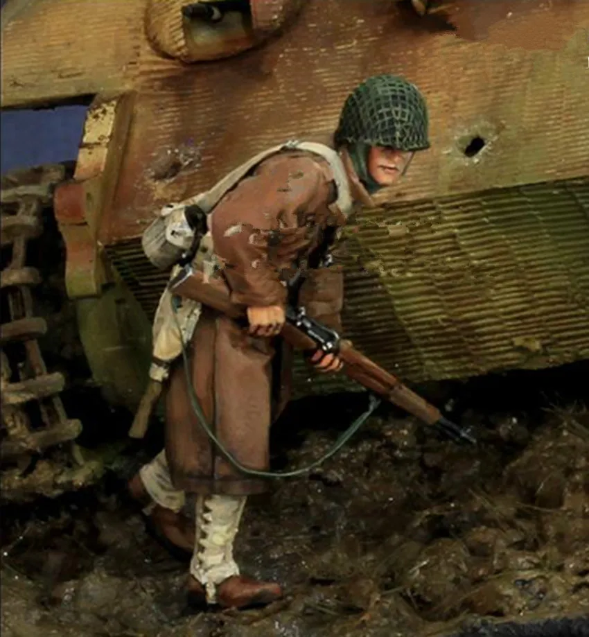 1/35 модельная фигурка из смолы разобранный Неокрашенный набор // 958 | Игрушки и