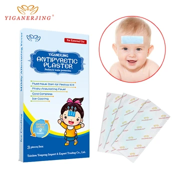 

3pcs/Box Baby Cooling Gel Ice Paste Antipyretic Plaster Prevent Fever Children Cool Piece Ice Cooling Press For Soft Temperature