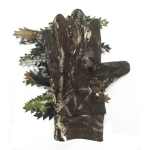 1 пара Рыбалка Охота 3D перчатки с листьями сохраняет тепло Охота Кемпинг Велоспорт Камуфляж для походов спорта рыбалки оборудование