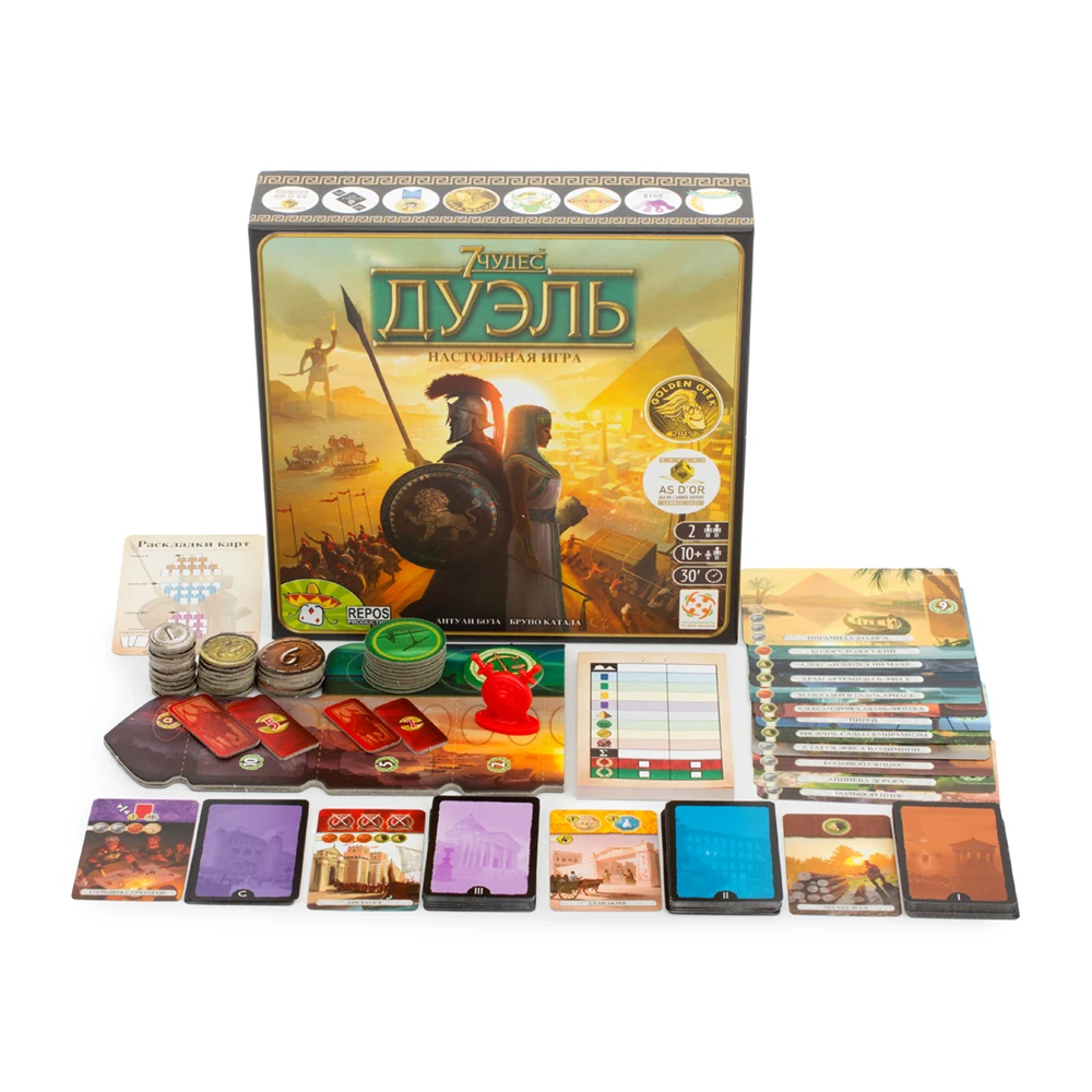 Настольная игра 7 Чудес: Дуэль (7 Wonders: Duel)|Настольные игры| |
