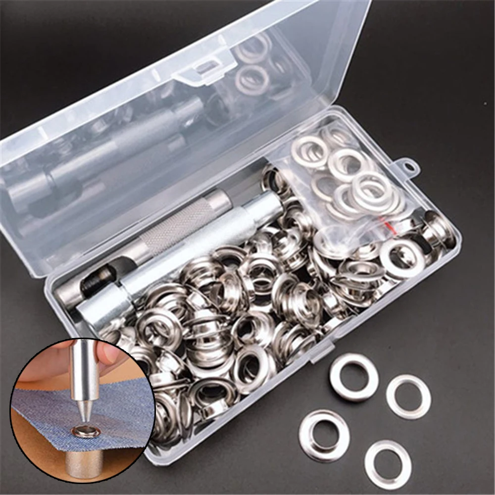 Набор металлических пробойников 12 мм с заклепками инструмент для установки