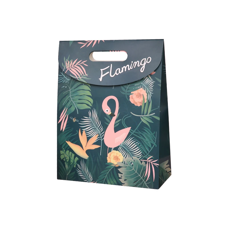 

White Kraft Paper Bag Colorful Craft Standard Size With Handle