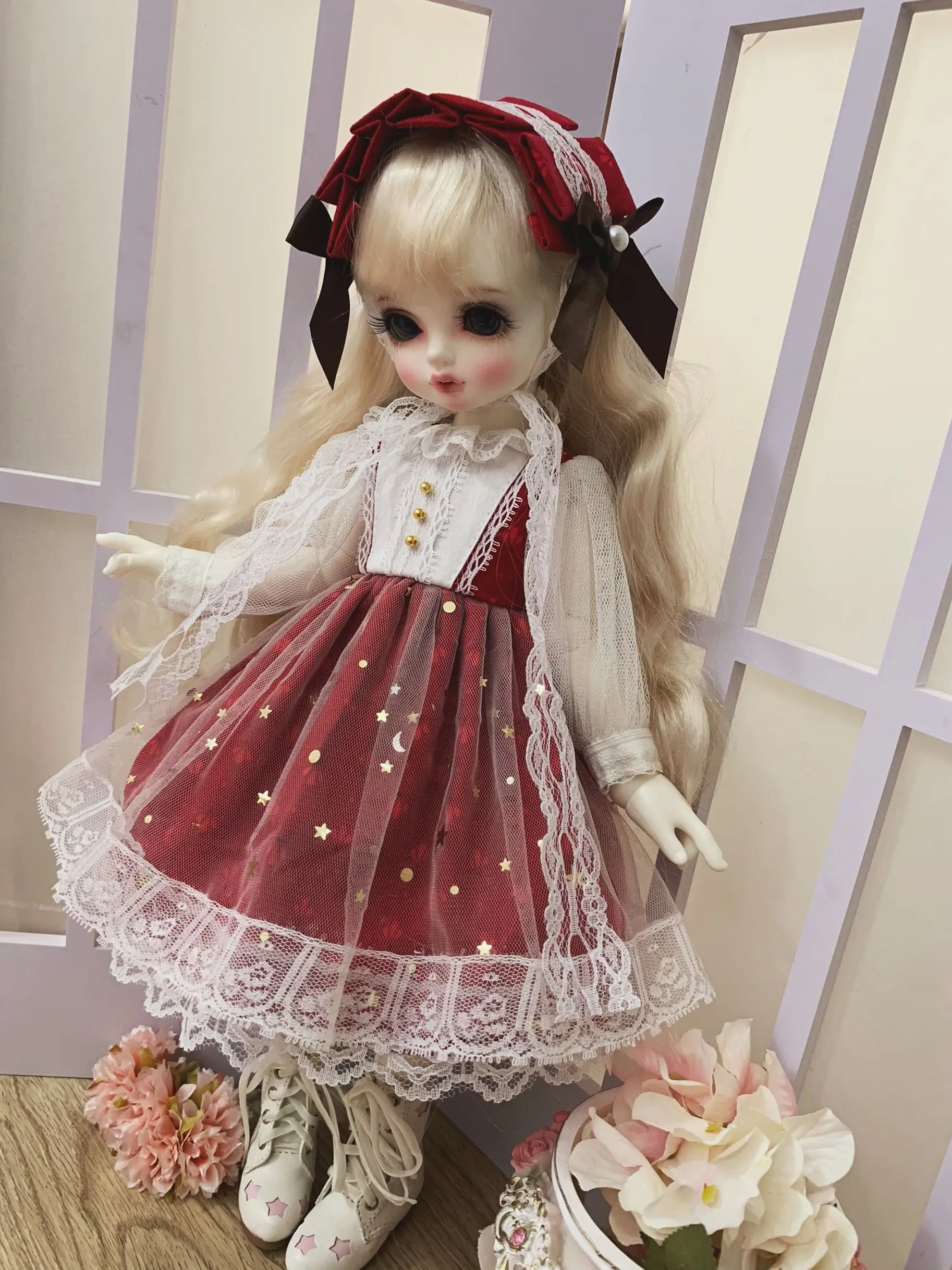 

1/6 1/4 1/3 scale BJD clothes accessories Western-style Loose cute dress for BJD/SD Blyth YOSD MSD SD13 doll C0555