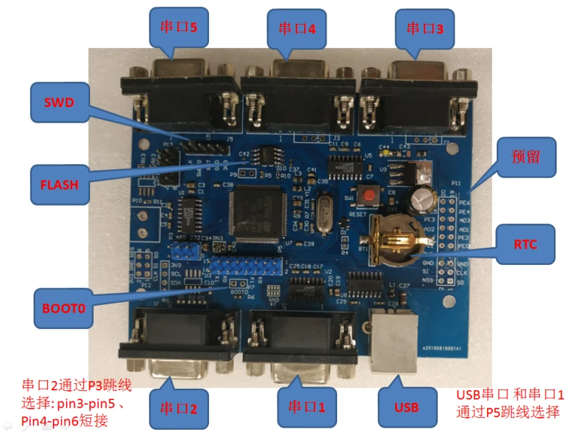 Placa de desarrollo STM 32f105, placa de desarrollo de Puerto multiserie  STM con Flash externo de interfaz RTC 485|Sensor ABS| - AliExpress