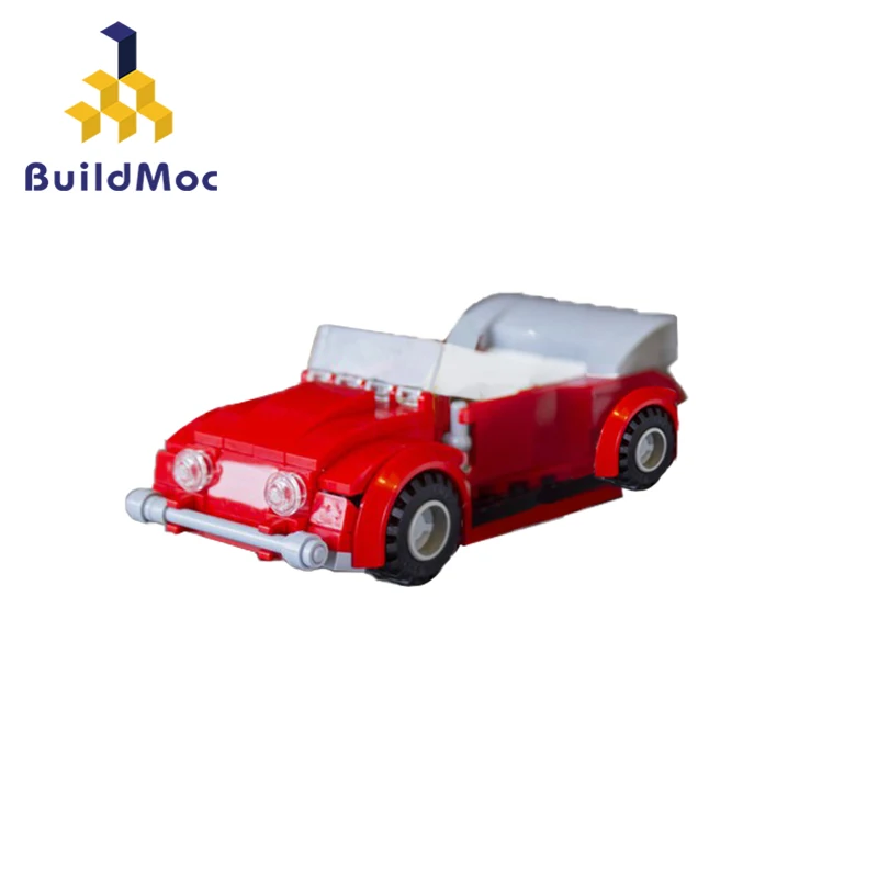 BuildMoc Movie The Love Bug City Sports Car 137 шт. модель конструктора игрушки для детей DIY игрушка