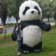 Надувная панда, талисман для рекламы, настраиваемый для взрослых, маскарадный костюм, Adulte Disfraz Mascota, 2,6 м, для высоких, Mascotte Kostuum