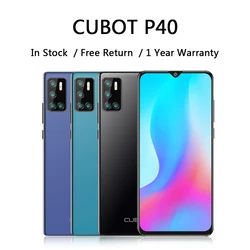 Чехол для CUBOT P40 смартфон с мощным 20MP селфи Камера 4200 Батарея мобильный телефон 128 ГБ 6,2 дюймов Android 10 NFC мобильных телефонов