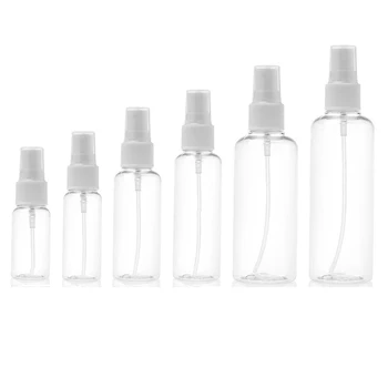 

6PCS Spray Bottles Portable Refillable Empty Liquid Spray Bottle Dispensers for Shampoo Perfume Alcohol 20/30/50/60/80/100ml