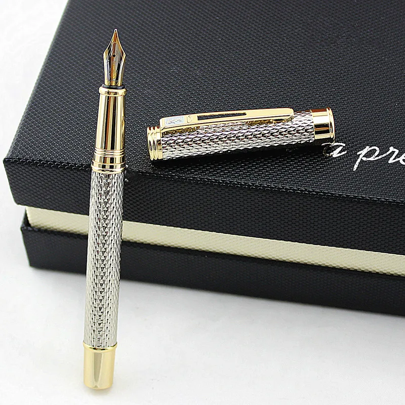 Ручка перьевая с золотистым наконечником под кожу крокодила|ink pen|pen fountain penpen pen |