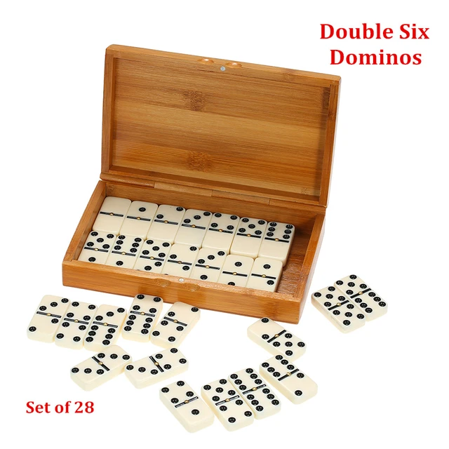 28pcs Domino Conjunto Duplo 6 Dominó Com Caixa Pai Gow Jogo De Mesa Dominos  Brinquedos Para Crianças E Adultos Jogos De Tabuleiro - Jogos De Tabuleiro  - AliExpress