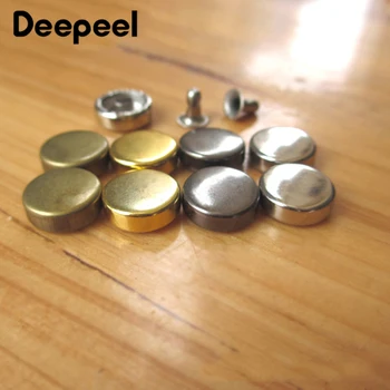 

50pc 7/8/9/10/12mm Metal Rivets Buckles Round Flat Rivets Nails Snap Hook Screw DIY Bags Hat Hardware Decor Accessories